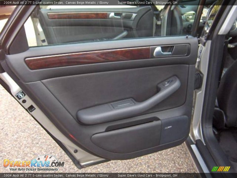 2004 Audi A6 2.7T S-Line quattro Sedan Canvas Beige Metallic / Ebony Photo #20