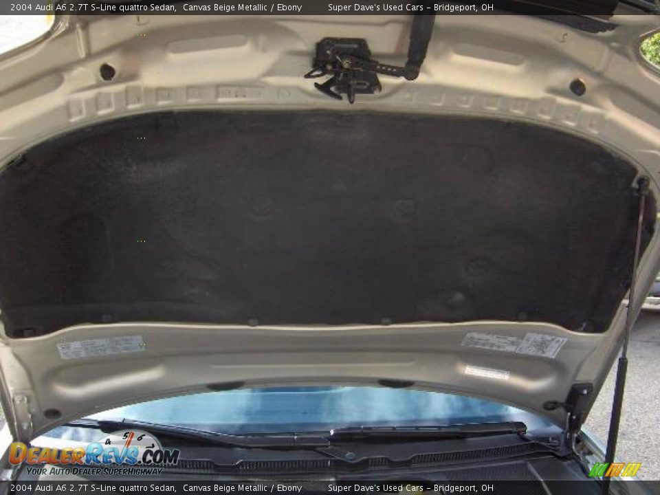 2004 Audi A6 2.7T S-Line quattro Sedan Canvas Beige Metallic / Ebony Photo #23