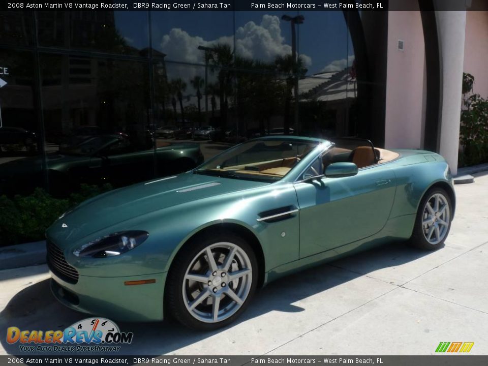 2008 Aston Martin V8 Vantage Roadster DBR9 Racing Green / Sahara Tan Photo #1