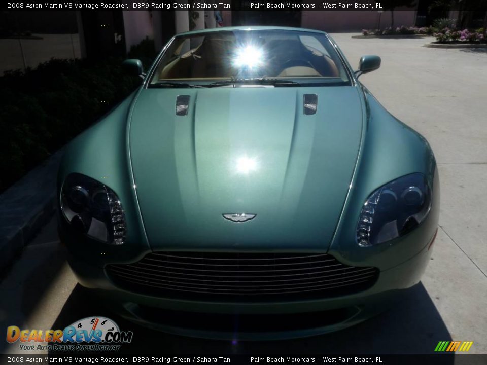 2008 Aston Martin V8 Vantage Roadster DBR9 Racing Green / Sahara Tan Photo #2