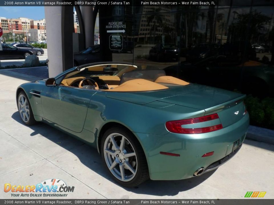 2008 Aston Martin V8 Vantage Roadster DBR9 Racing Green / Sahara Tan Photo #4