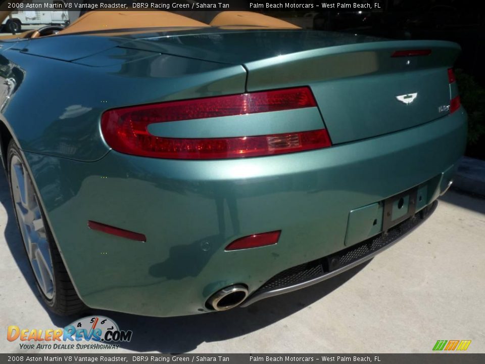 2008 Aston Martin V8 Vantage Roadster DBR9 Racing Green / Sahara Tan Photo #8