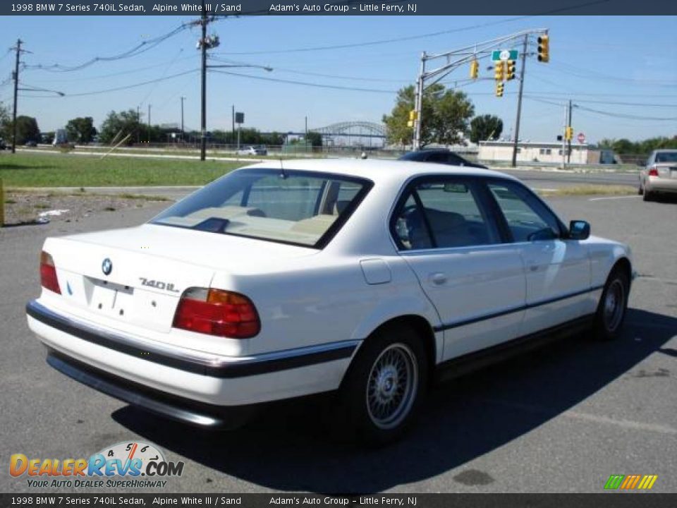 1998 BMW 7 Series 740iL Sedan Alpine White III / Sand Photo #1