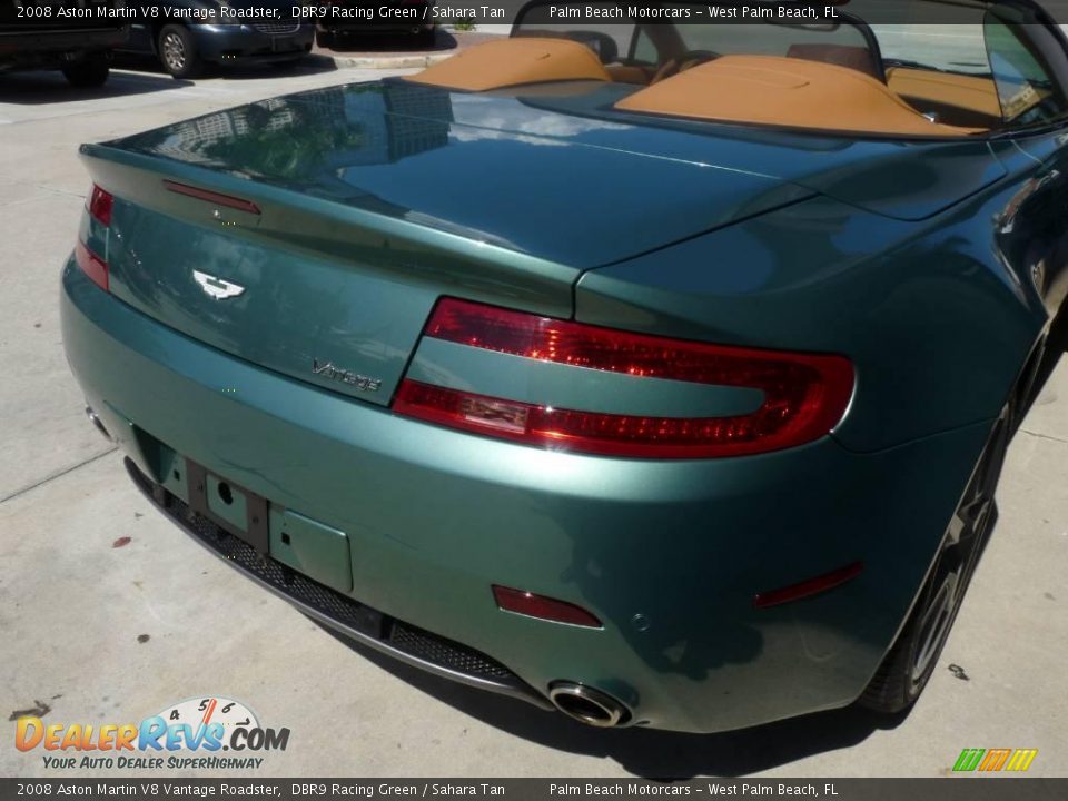 2008 Aston Martin V8 Vantage Roadster DBR9 Racing Green / Sahara Tan Photo #9