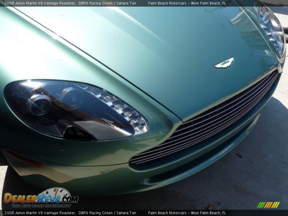 2008 Aston Martin V8 Vantage Roadster DBR9 Racing Green / Sahara Tan Photo #10