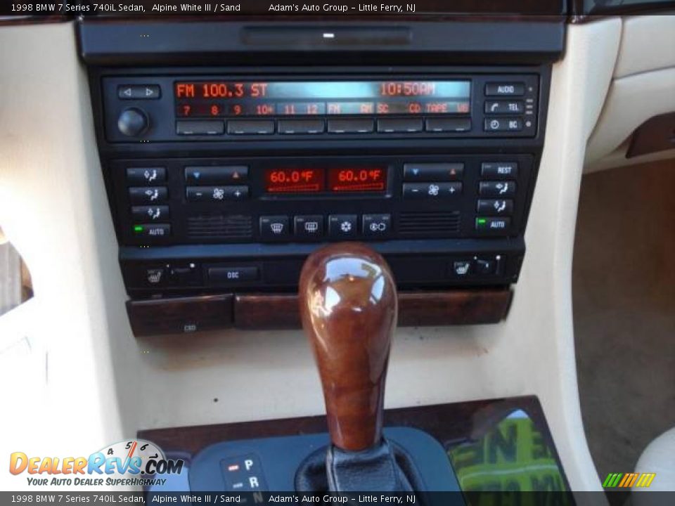 1998 BMW 7 Series 740iL Sedan Alpine White III / Sand Photo #5
