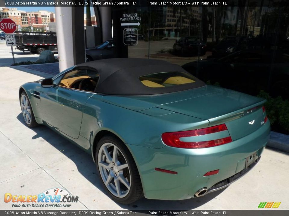 2008 Aston Martin V8 Vantage Roadster DBR9 Racing Green / Sahara Tan Photo #16