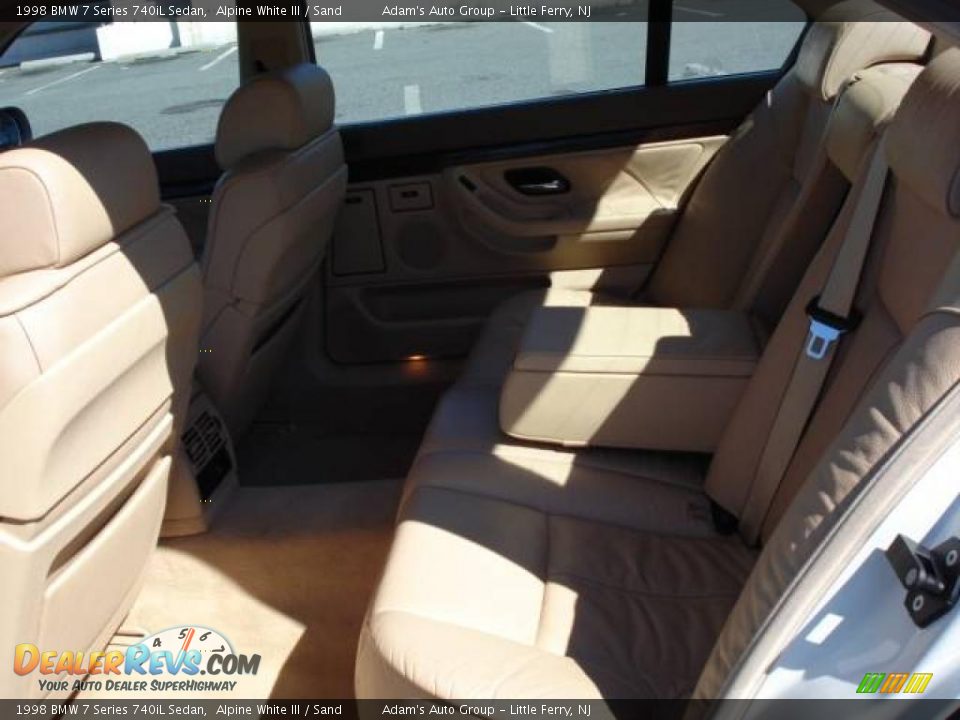 1998 BMW 7 Series 740iL Sedan Alpine White III / Sand Photo #10