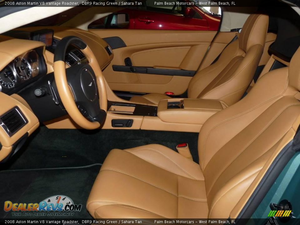 2008 Aston Martin V8 Vantage Roadster DBR9 Racing Green / Sahara Tan Photo #20