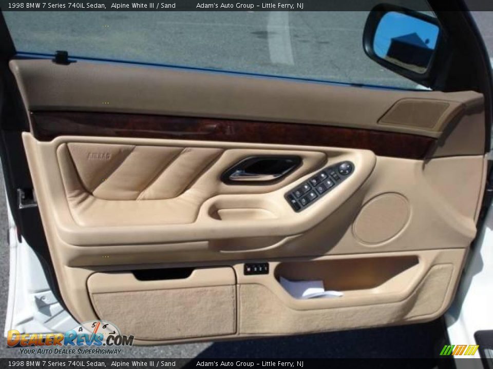 1998 BMW 7 Series 740iL Sedan Alpine White III / Sand Photo #12