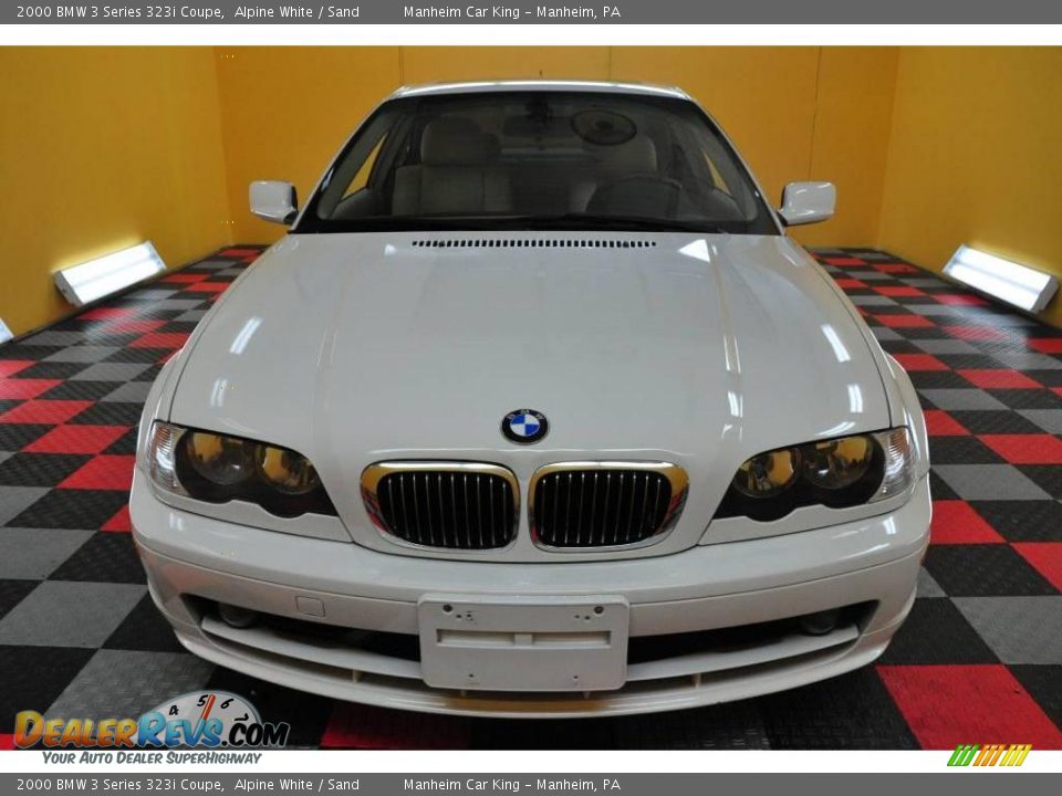 2000 BMW 3 Series 323i Coupe Alpine White / Sand Photo #2