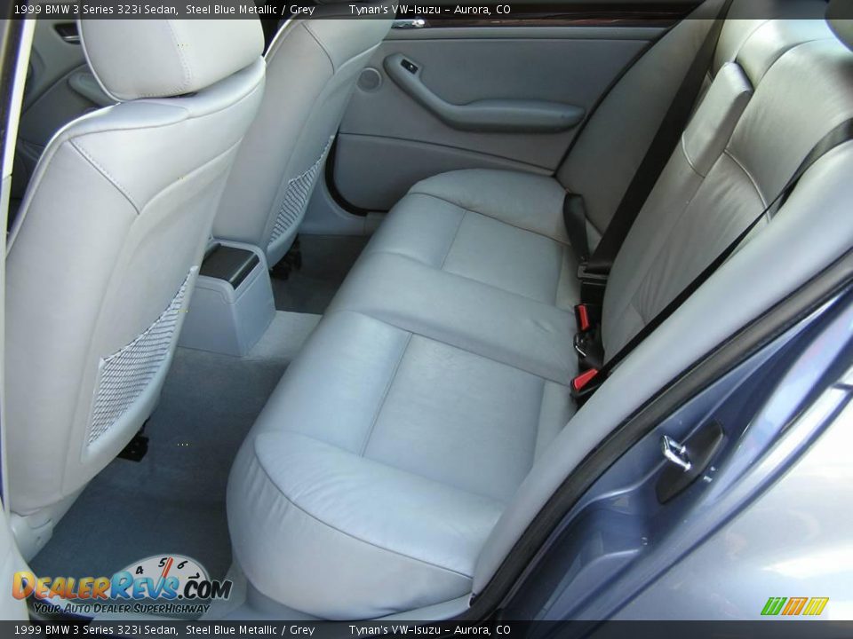 1999 BMW 3 Series 323i Sedan Steel Blue Metallic / Grey Photo #8