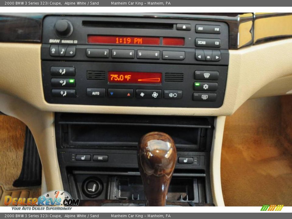 2000 BMW 3 Series 323i Coupe Alpine White / Sand Photo #8
