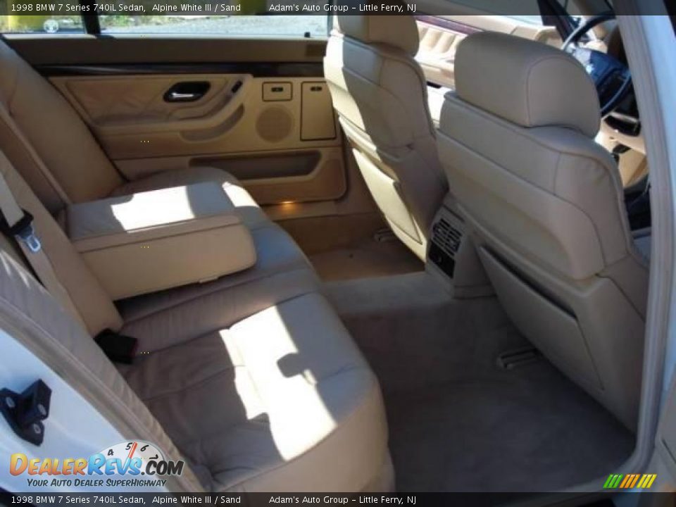 1998 BMW 7 Series 740iL Sedan Alpine White III / Sand Photo #18