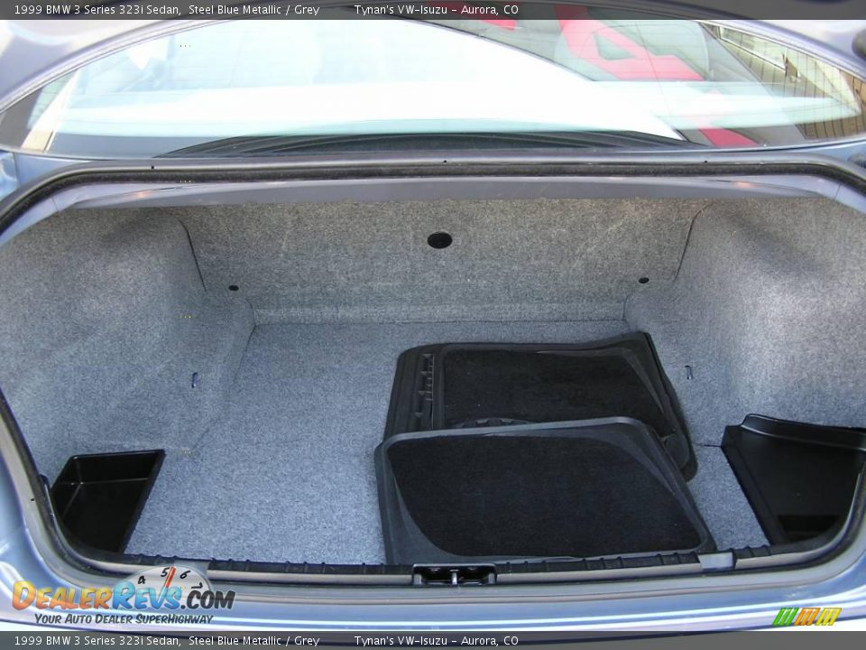 1999 BMW 3 Series 323i Sedan Steel Blue Metallic / Grey Photo #14