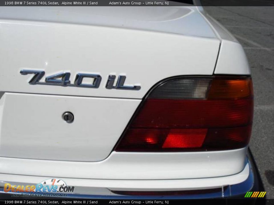 1998 BMW 7 Series 740iL Sedan Alpine White III / Sand Photo #22