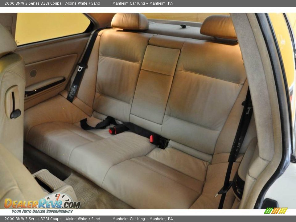 2000 BMW 3 Series 323i Coupe Alpine White / Sand Photo #12
