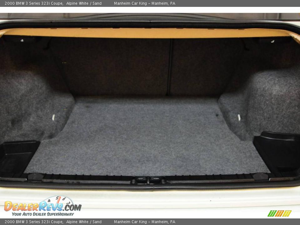 2000 BMW 3 Series 323i Coupe Alpine White / Sand Photo #13