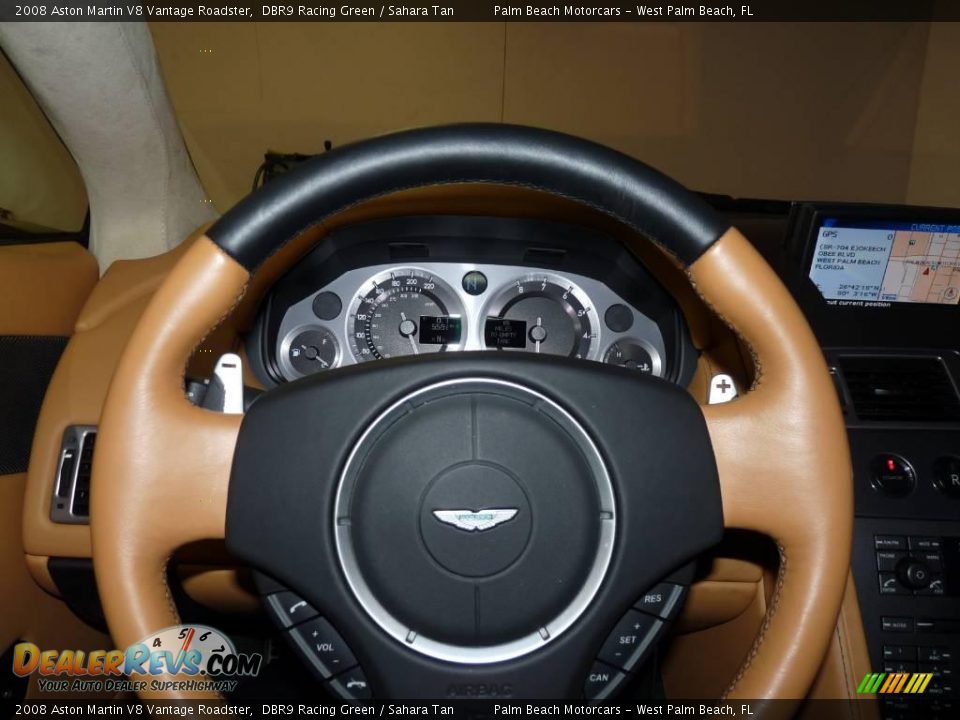 2008 Aston Martin V8 Vantage Roadster DBR9 Racing Green / Sahara Tan Photo #34