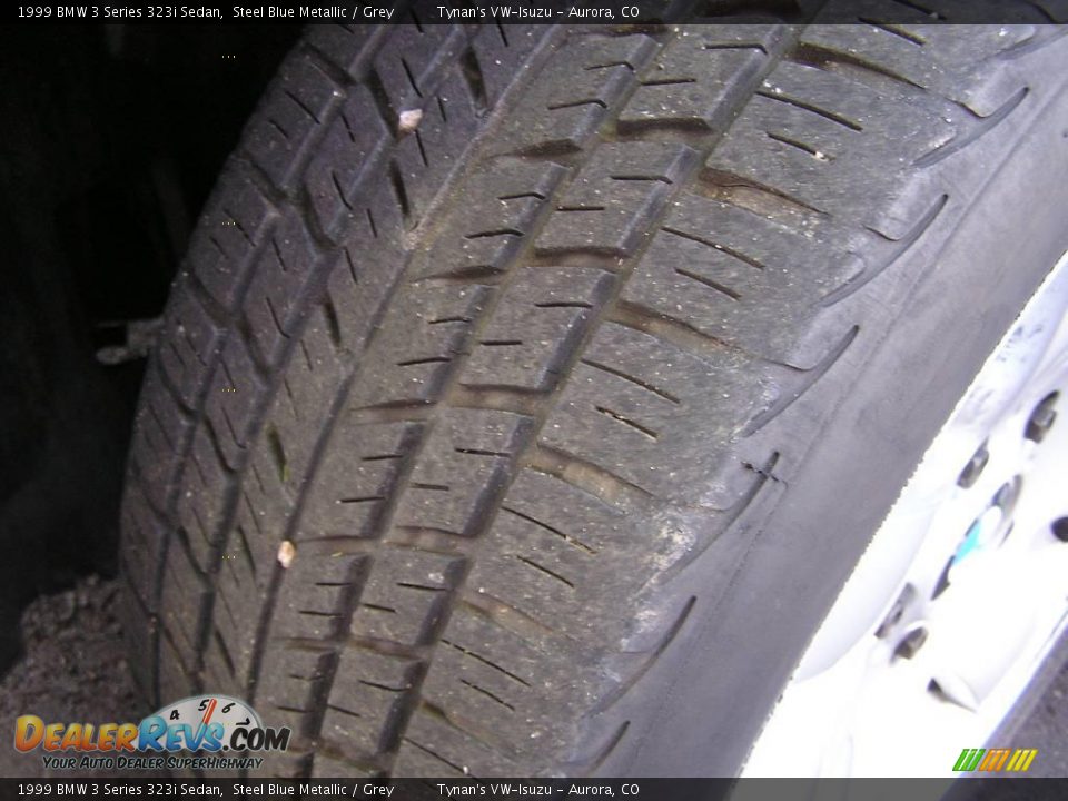 1999 BMW 3 Series 323i Sedan Steel Blue Metallic / Grey Photo #18