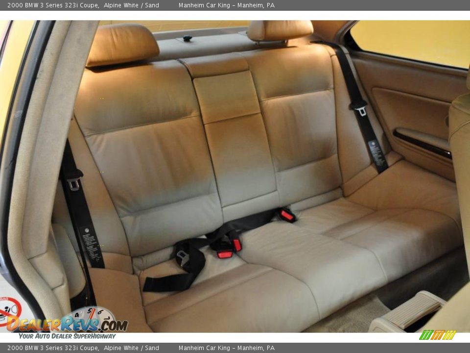2000 BMW 3 Series 323i Coupe Alpine White / Sand Photo #14