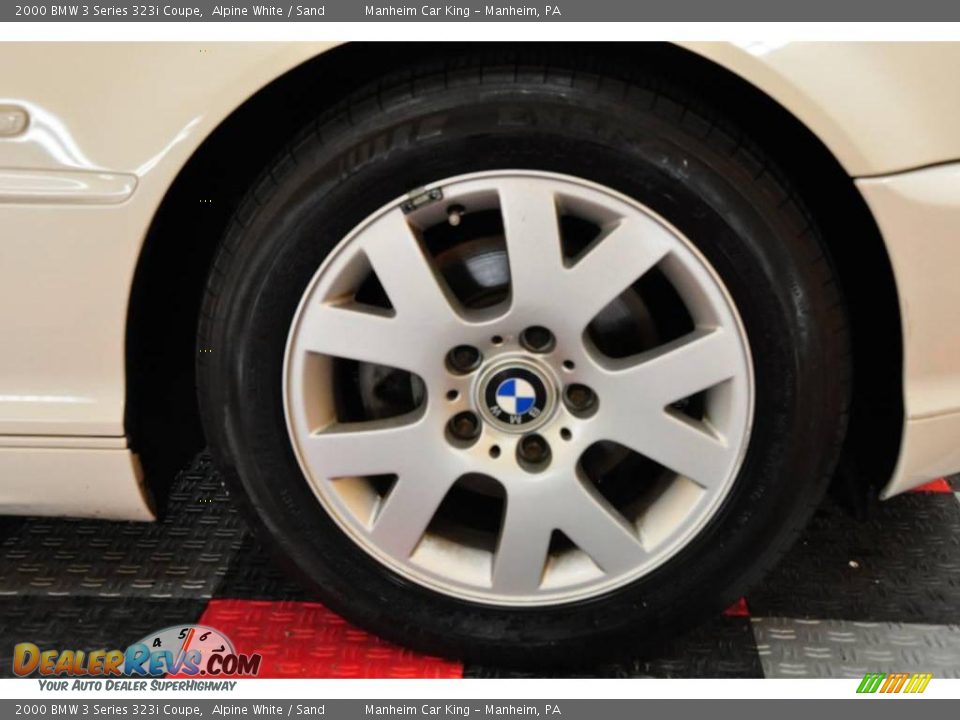 2000 BMW 3 Series 323i Coupe Alpine White / Sand Photo #16