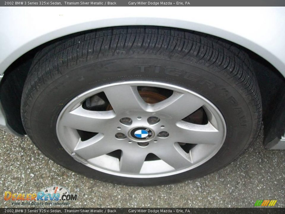 2002 BMW 3 Series 325xi Sedan Titanium Silver Metallic / Black Photo #9