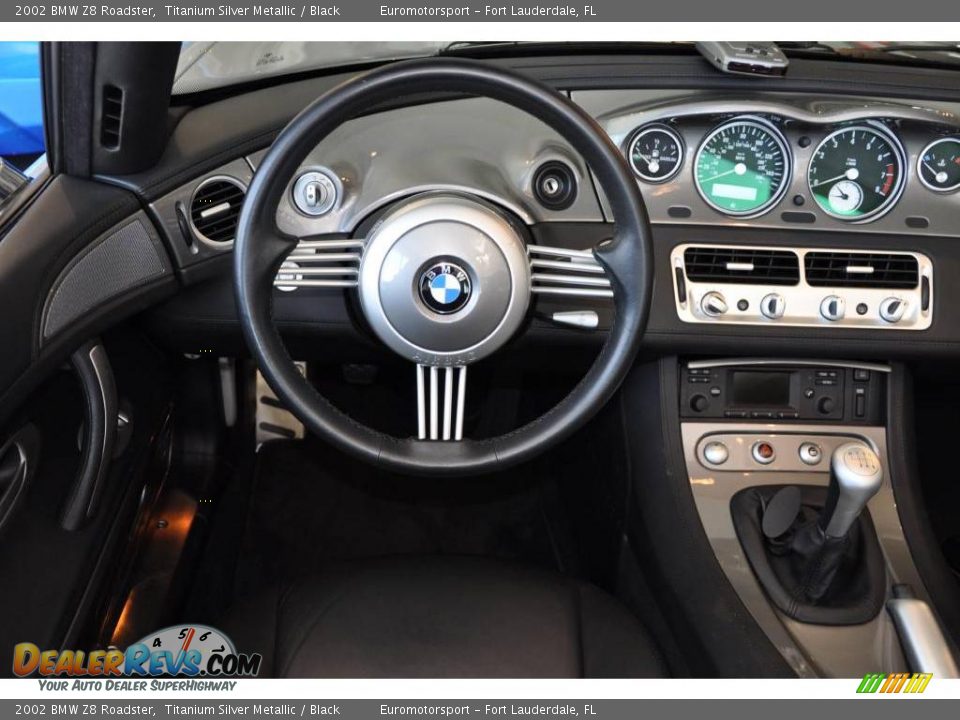 2002 BMW Z8 Roadster Titanium Silver Metallic / Black Photo #13