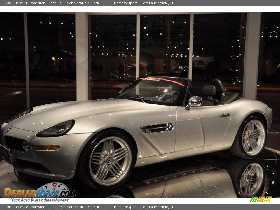 2002 BMW Z8 Roadster Titanium Silver Metallic / Black Photo #48