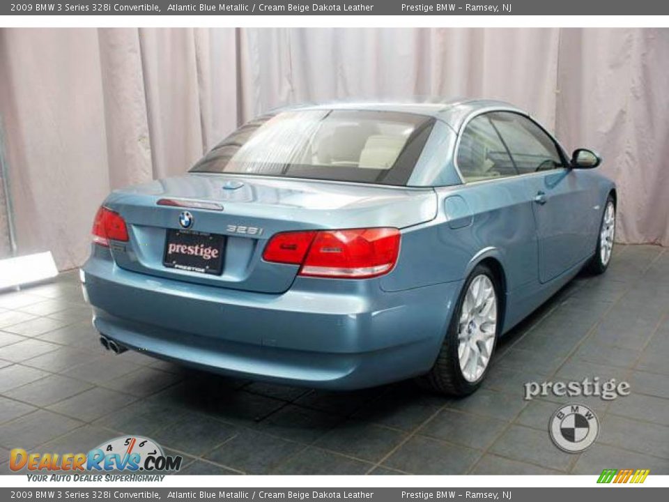 2009 BMW 3 Series 328i Convertible Atlantic Blue Metallic / Cream Beige Dakota Leather Photo #2