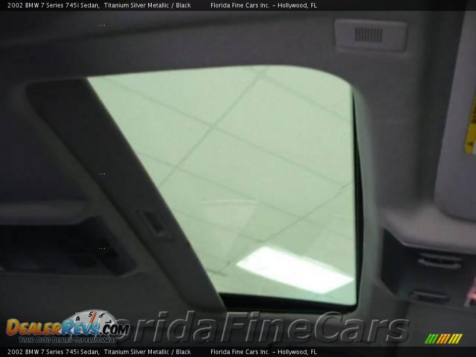 2002 BMW 7 Series 745i Sedan Titanium Silver Metallic / Black Photo #18