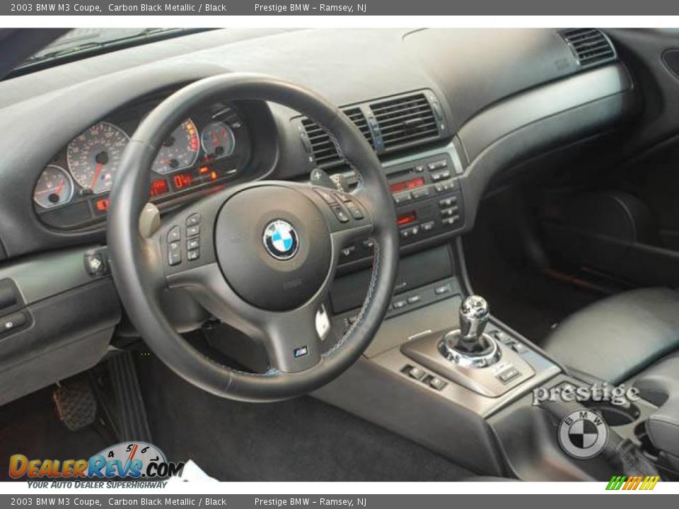 2003 BMW M3 Coupe Carbon Black Metallic / Black Photo #4