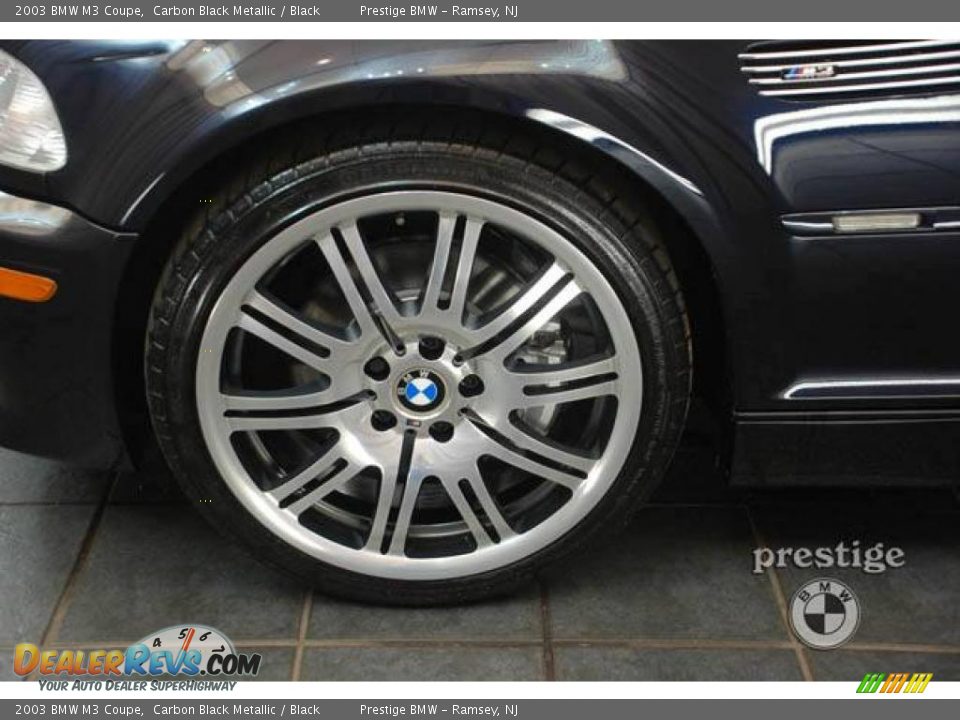2003 BMW M3 Coupe Carbon Black Metallic / Black Photo #7