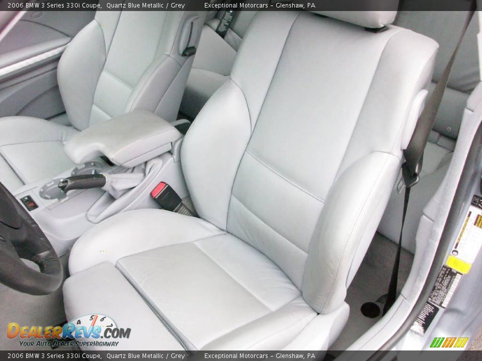 2006 BMW 3 Series 330i Coupe Quartz Blue Metallic / Grey Photo #11