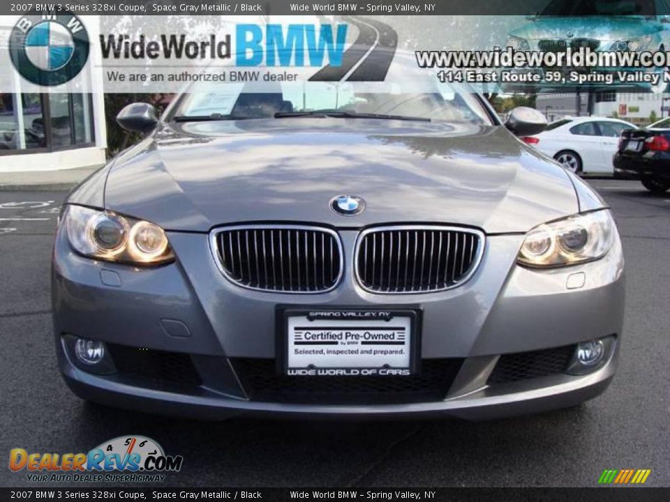 2007 BMW 3 Series 328xi Coupe Space Gray Metallic / Black Photo #2