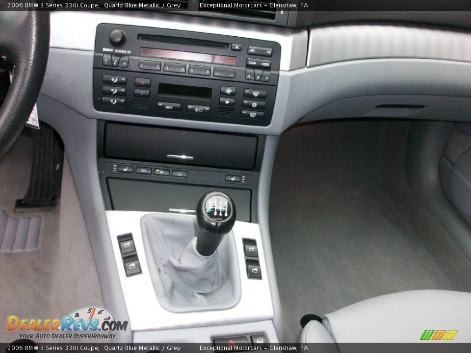 2006 BMW 3 Series 330i Coupe Quartz Blue Metallic / Grey Photo #15