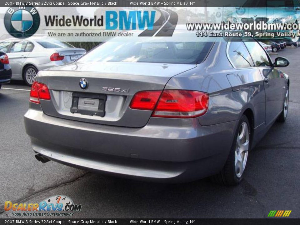 2007 BMW 3 Series 328xi Coupe Space Gray Metallic / Black Photo #4