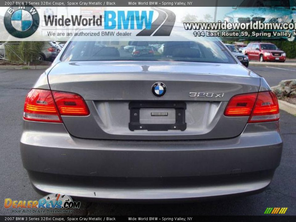 2007 BMW 3 Series 328xi Coupe Space Gray Metallic / Black Photo #5
