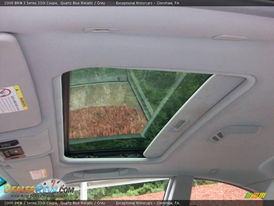 2006 BMW 3 Series 330i Coupe Quartz Blue Metallic / Grey Photo #17