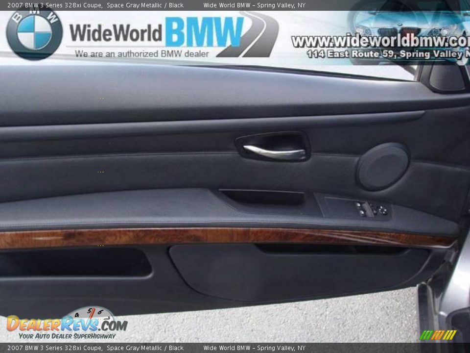 2007 BMW 3 Series 328xi Coupe Space Gray Metallic / Black Photo #6