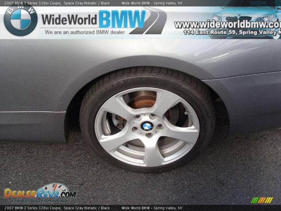 2007 BMW 3 Series 328xi Coupe Space Gray Metallic / Black Photo #10