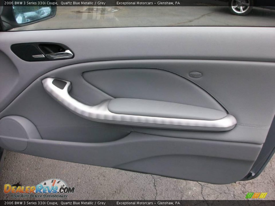 2006 BMW 3 Series 330i Coupe Quartz Blue Metallic / Grey Photo #20