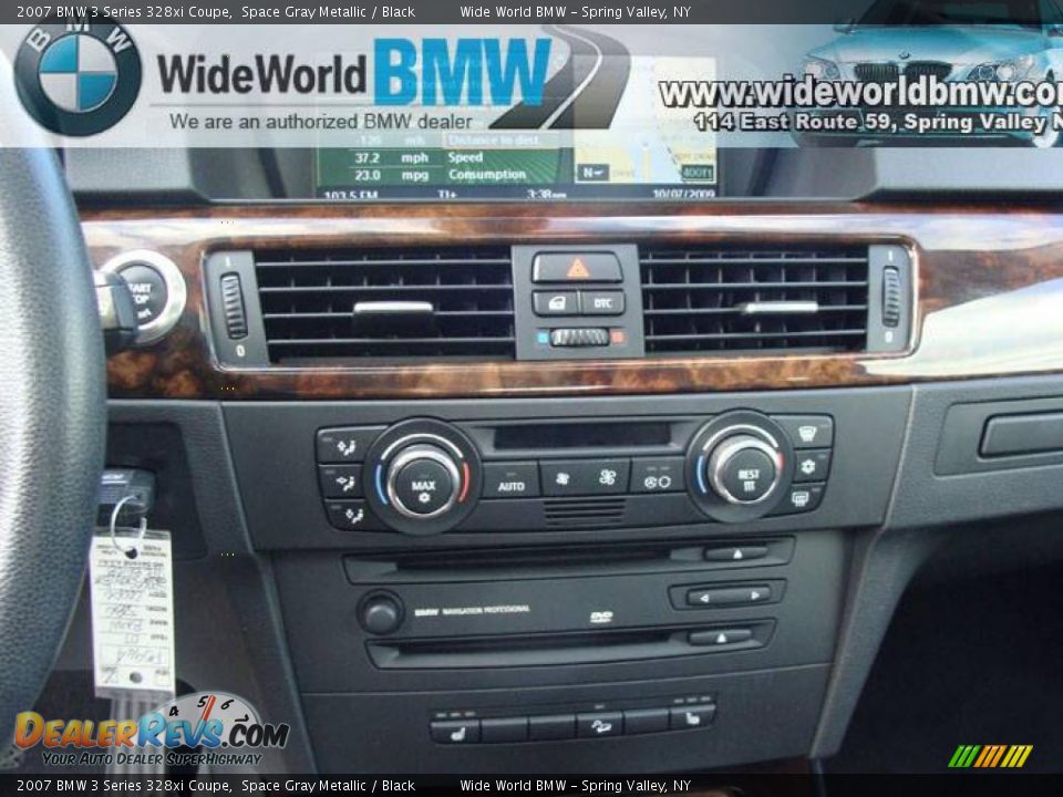 2007 BMW 3 Series 328xi Coupe Space Gray Metallic / Black Photo #12