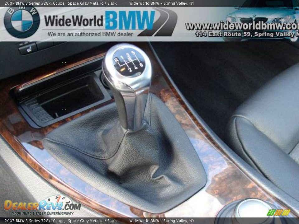 2007 BMW 3 Series 328xi Coupe Space Gray Metallic / Black Photo #13