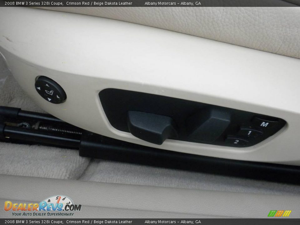 2008 BMW 3 Series 328i Coupe Crimson Red / Beige Dakota Leather Photo #11