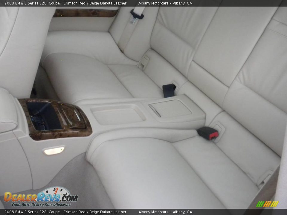 2008 BMW 3 Series 328i Coupe Crimson Red / Beige Dakota Leather Photo #12