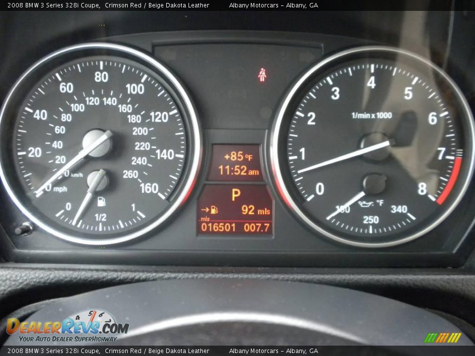 2008 BMW 3 Series 328i Coupe Crimson Red / Beige Dakota Leather Photo #14