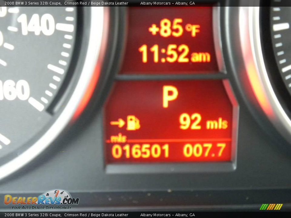2008 BMW 3 Series 328i Coupe Crimson Red / Beige Dakota Leather Photo #15