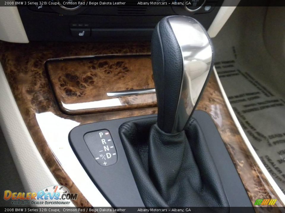 2008 BMW 3 Series 328i Coupe Crimson Red / Beige Dakota Leather Photo #16