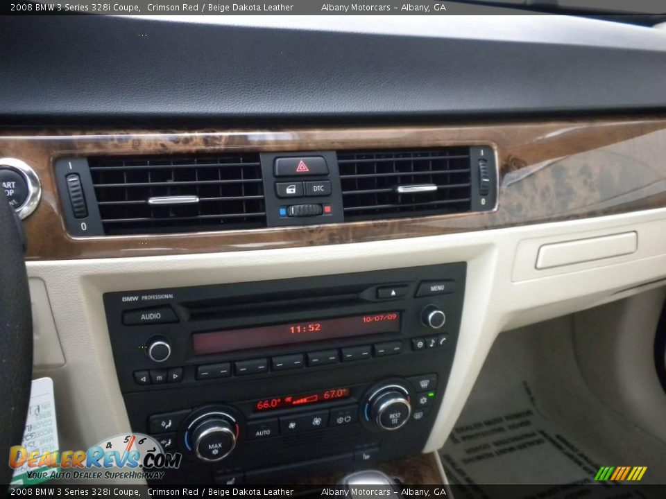 2008 BMW 3 Series 328i Coupe Crimson Red / Beige Dakota Leather Photo #18